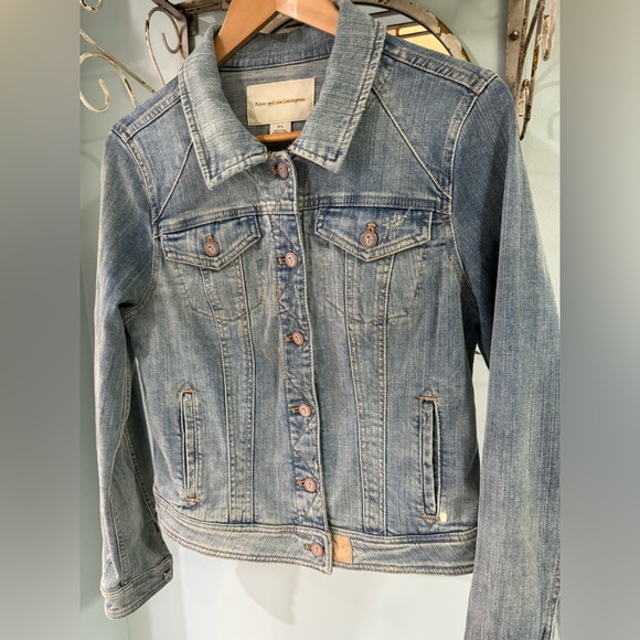 Pilcro and the Letterpress Jackets & Blazers - Anthropologie, Pilcro Jean Jacket size Large (runs small), Distressed Denim